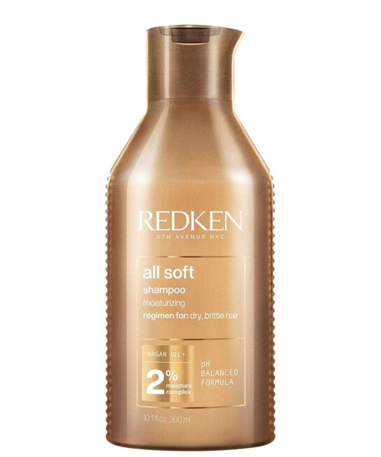 Redken All Soft Shampoo, For Dry Hair, Intense Softness and Shine 300ml