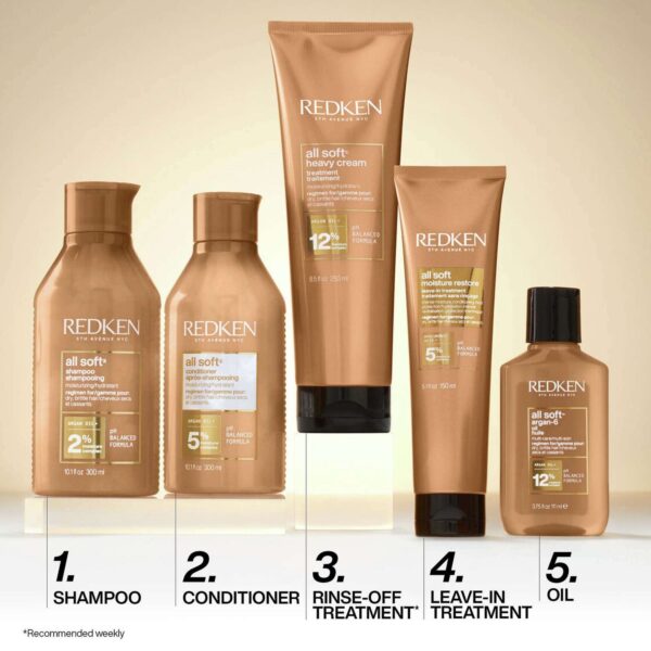 Redken All Soft Conditioner, For Dry Hair, Intense Softness and Shine 300ml — изображение 5