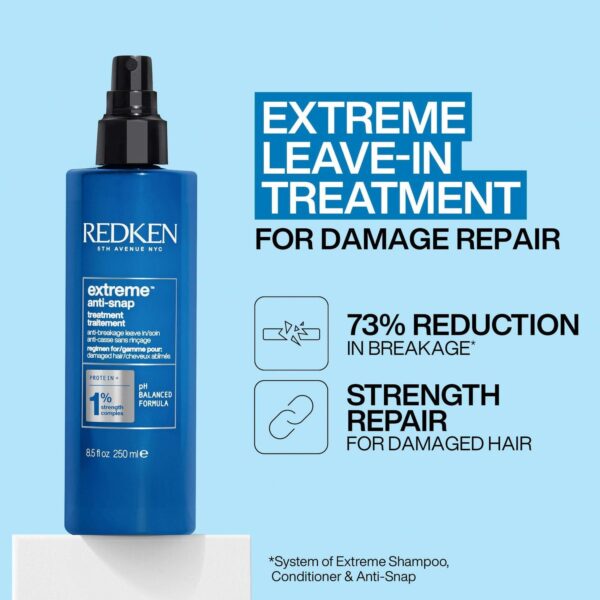 Redken Extreme Anti-Snap Treatment Spray for Damaged Hair, Helps Prevent Breakage 250ml — изображение 2