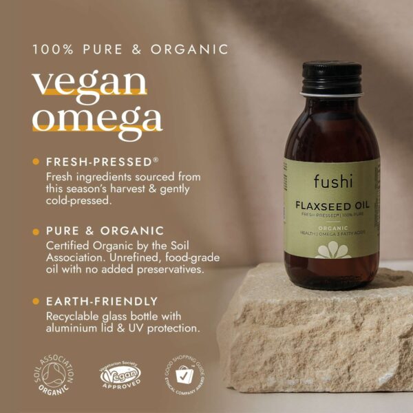Fushi Organic Health Oils Organic Flaxseed Oil 100ml — изображение 9