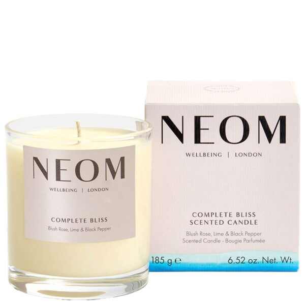 Neom Wellbeing London Scent To Calm & Relax - Complete Bliss Scented Candle (1 Wick) 185g