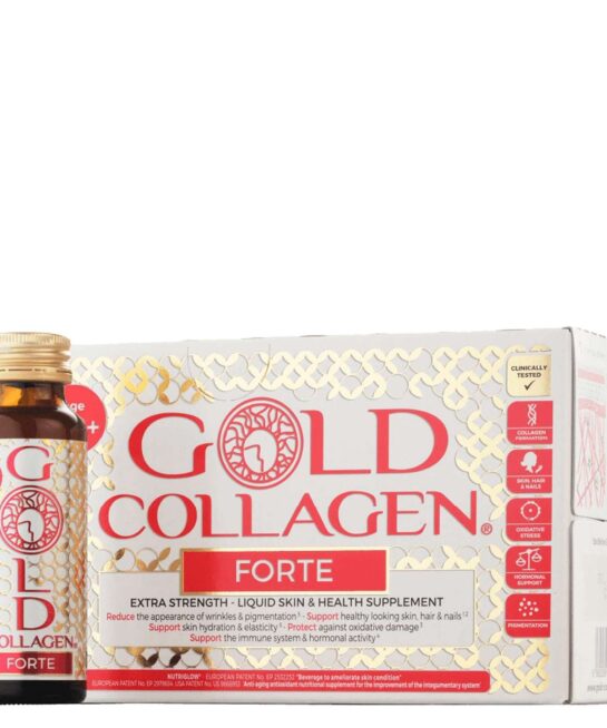 Gold Collagen Liquid Supplement Forte Extra Strength Liquid Skin & Health Supplement For 40+ 10 x 50ml