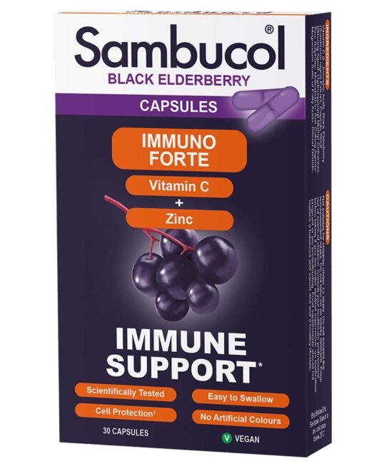 Sambucol Black Elderberry Immuno Forte Capsules x 30