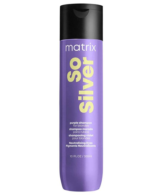 Matrix Total Results Color Obsessed So Silver Shampoo to Neutralize Yellow Tone in Blonde Hair 300ml