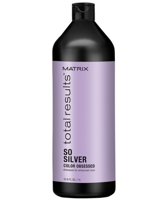 Matrix Total Results Color Obsessed So Silver - Shampoo for Toning Blondes Grey and Silver Hair 1000ml