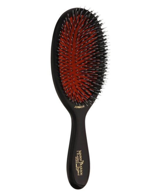 Mason Pearson Boar Bristle & Nylon Medium Junior Brush Dark Ruby BN2