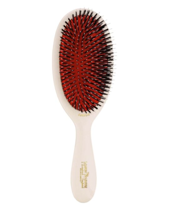 Mason Pearson Boar Bristle & Nylon Medium Junior Brush White BN2