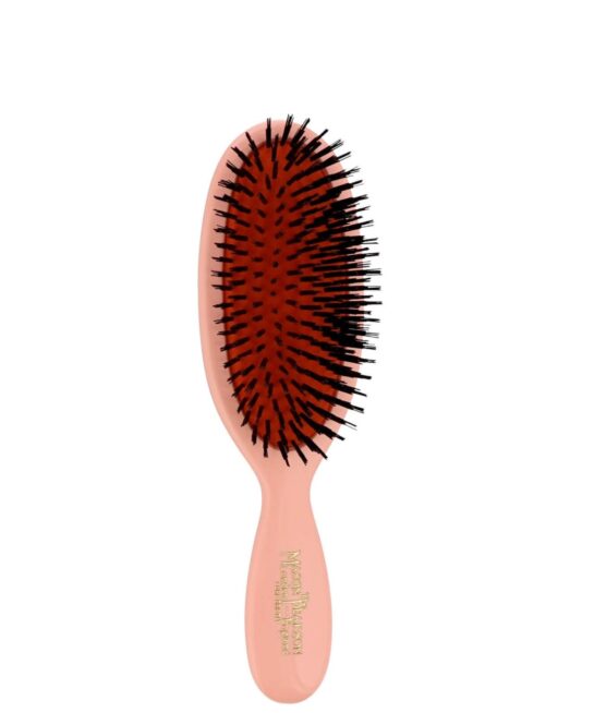 Mason Pearson Pure Boar Bristle Pocket Brush Pink B4