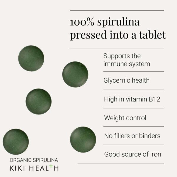KIKI Health Minerals Organic Spirulina 200 Tablets — изображение 2