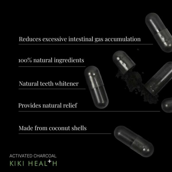 KIKI Health Detox & Cleanse Activated Charcoal 50 Vegicaps — изображение 2