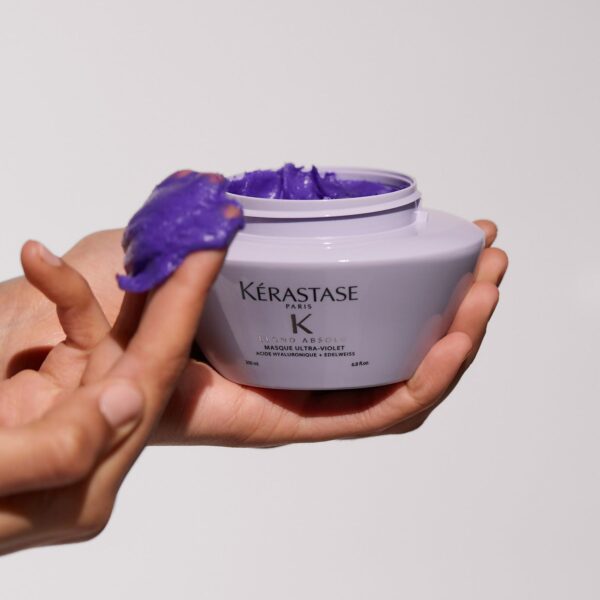 Kérastase Blond Absolu Masque Ultra-Violet: Anti-Brass Blonde Perfecting Purple Masque 200ml — изображение 5