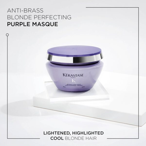 Kérastase Blond Absolu Masque Ultra-Violet: Anti-Brass Blonde Perfecting Purple Masque 200ml — изображение 2