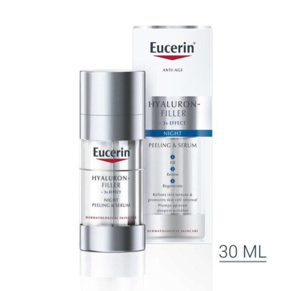 Eucerin Hyaluron-Filler Night Peeling & Serum 30ml — изображение 2