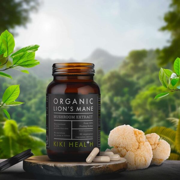 KIKI Health Immune Health Organic Lion's Mane Mushroom Extract 60 Vegicaps — изображение 3