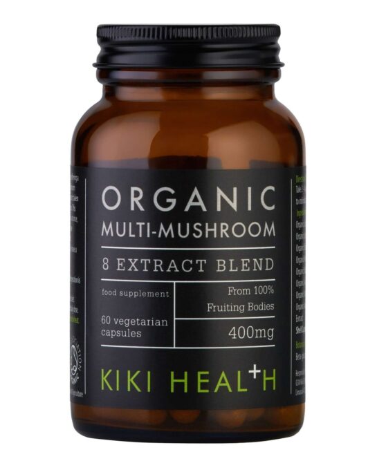 KIKI Health Immune Health Organic Multi-Mushroom 8 Extract Blend 60 Vegicaps