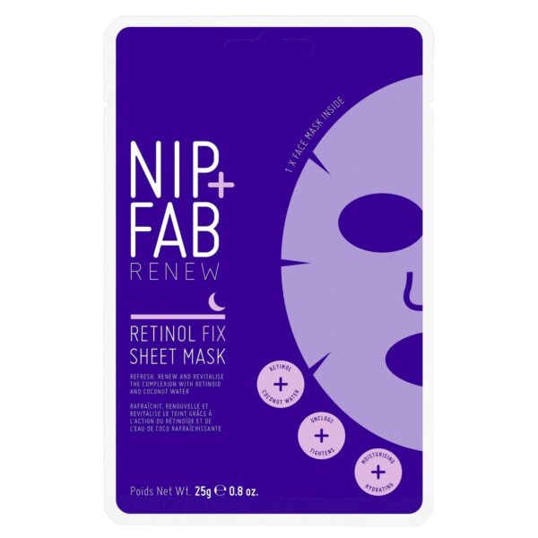 Nip + Fab Retinol Fix Sheet Mask 25ml