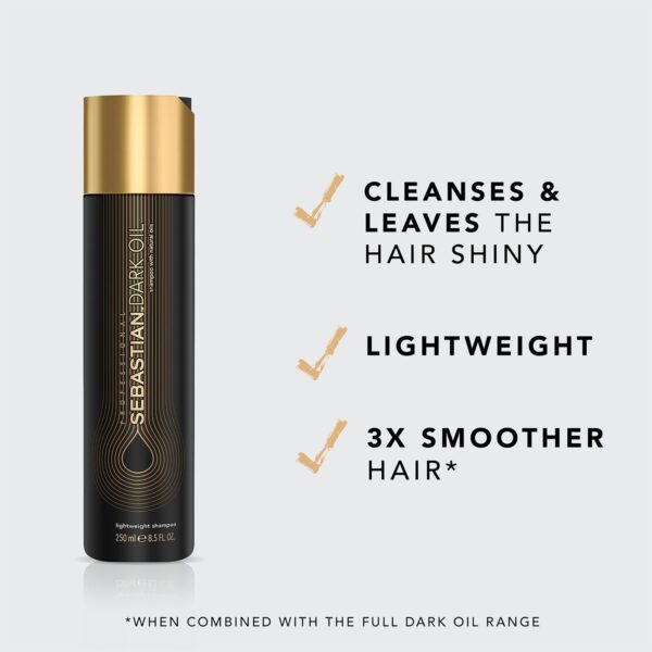 SEBASTIAN PROFESSIONAL Dark Oil Lightweight Shampoo 250ml — изображение 2