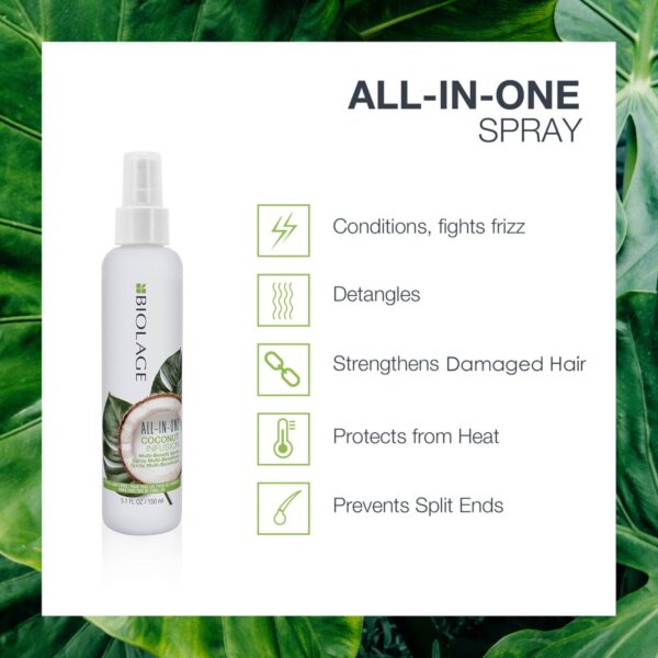 Biolage Styling All-In-One Coconut Infusion Multi-Tasking Leave-In Spray for All Hair Types 150ml — изображение 5