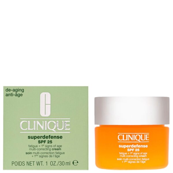 Clinique Superdefense Fatigue + 1st Signs of Age Multi-Correcting Cream for Very Dry to Dry Combination Skin SPF25 30ml — изображение 5