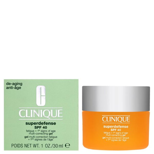 Clinique Superdefense Fatigue + 1st Signs of Age Multi-Correcting Gel SPF40 30ml — изображение 3