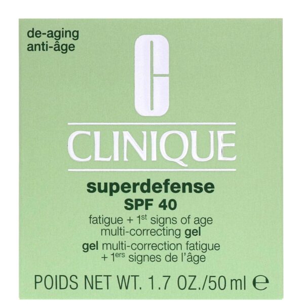 Clinique Superdefense Fatigue + 1st Signs of Age Multi-Correcting Gel SPF40 50ml — изображение 2
