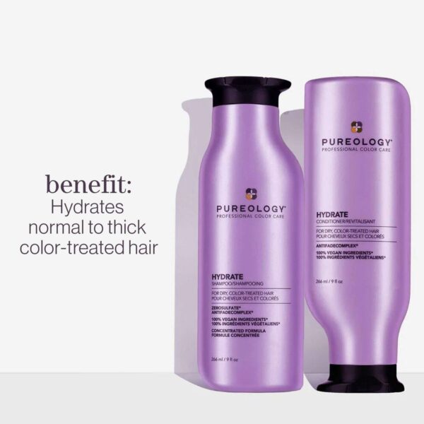 Pureology Hydrate Moisturising Conditioner For Medium to Thick Dry Colour-Treated Hair 266ml — изображение 5