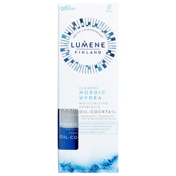 Lumene Nordic Hydra [LÄHDE] Moisturizing Prebiotic Oil-Cocktail 30ml — изображение 2