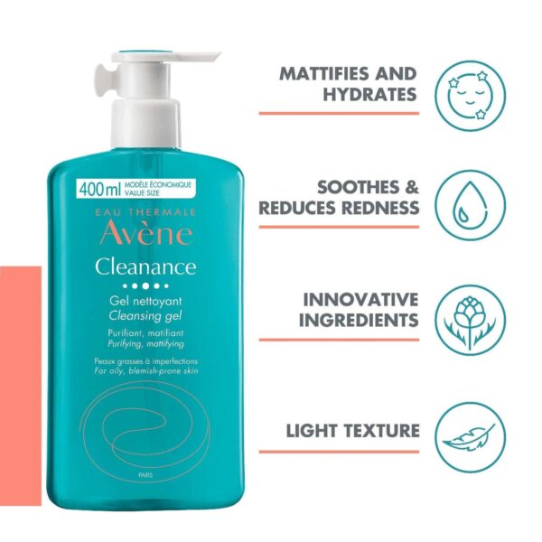 Avène Cleanance: Cleansing Gel 400ml — изображение 3