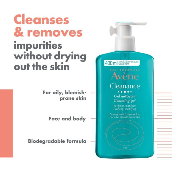 Avène Cleanance: Cleansing Gel 400ml — изображение 4