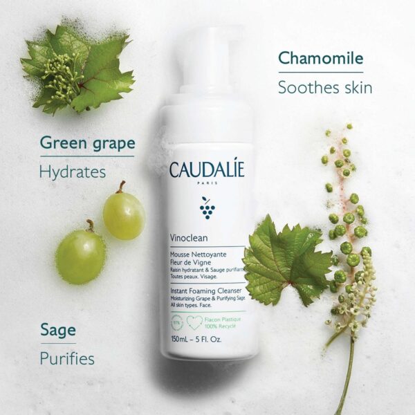 Caudalie Face Vinoclean Instant Foaming Cleanser 150ml — изображение 3