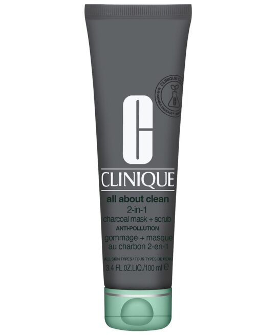 Clinique Cleansers & Makeup Removers All About Clean 2-In-1 Charcoal Mask + Scrub 100ml