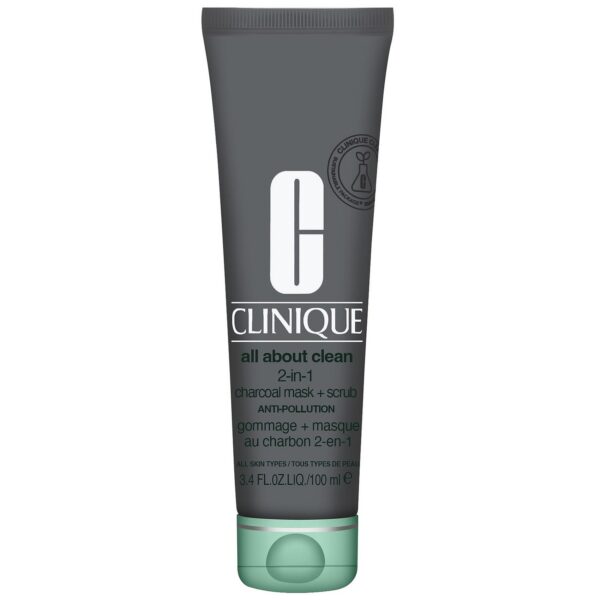 Clinique Cleansers & Makeup Removers All About Clean 2-In-1 Charcoal Mask + Scrub 100ml