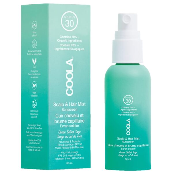 Coola Hair Care Scalp & Hair Mist Sunscreen SPF30 60ml — изображение 3