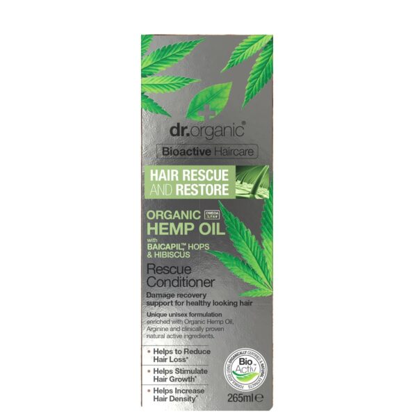 dr.organic Hemp Oil Rescue Conditioner 265ml - Image 5