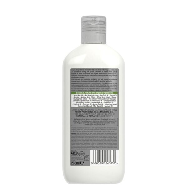 dr.organic Hemp Oil Rescue Conditioner 265ml - Image 2