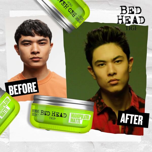 TIGI Bed Head Styling Manipulator Matte Hair Wax Paste with Strong Hold 57g — изображение 5
