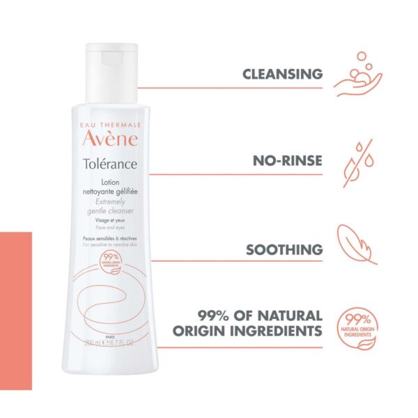 Avène Tolerance: Extremely Gentle Cleanser 200ml — изображение 3