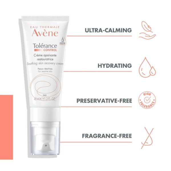 Avène Tolerance: Control Soothing Skin Recovery Cream 40ml — изображение 4