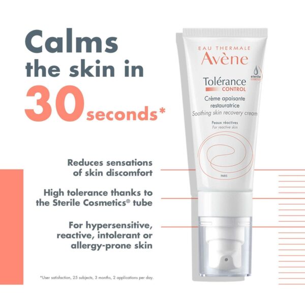 Avène Tolerance: Control Soothing Skin Recovery Cream 40ml — изображение 3