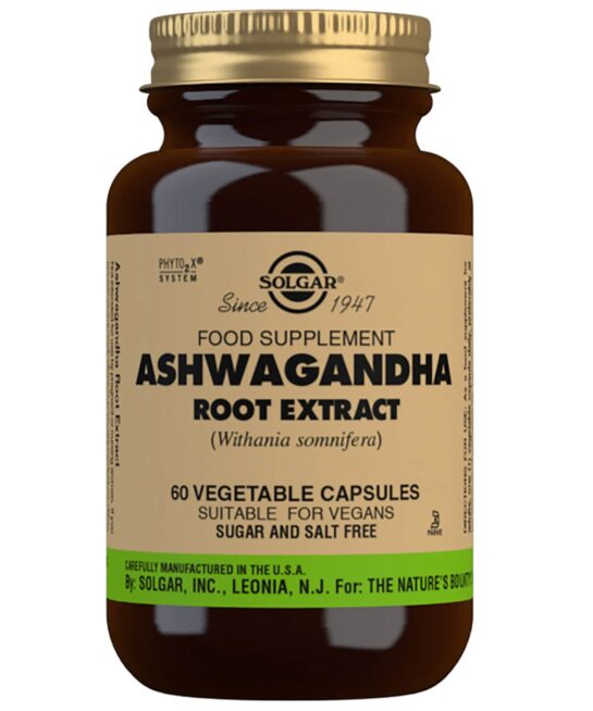 Solgar Botanical & Herb Ashwagandha Root Extract Vegetable Capsules x 60
