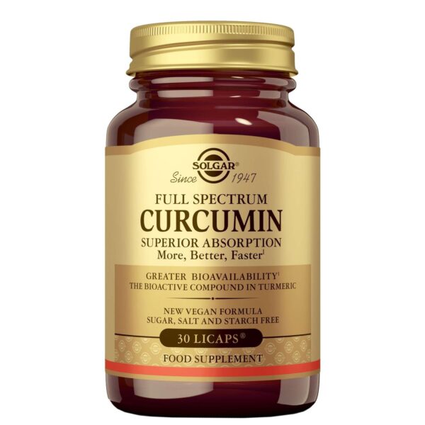 Solgar Botanical & Herb Full Spectrum Curcumin Licaps x 30
