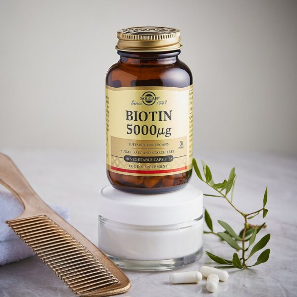 Solgar Vitamins Biotin 5000µg Vegetable Capsules x 50 — изображение 3