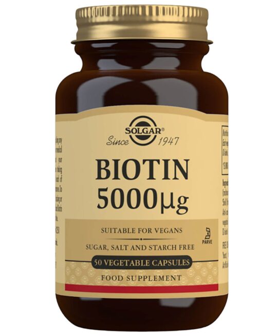 Solgar Vitamins Biotin 5000µg Vegetable Capsules x 50