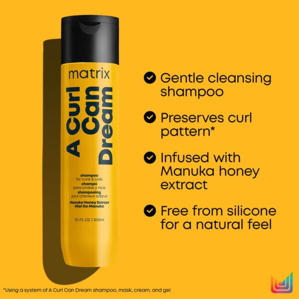 Matrix Total Results A Curl Can Dream Manuka Honey Infused Shampoo for Curly and Coily Hair 300ml — изображение 3