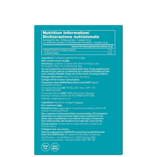 Vital Proteins Marine Collagen Sachets 10 x 10g — изображение 4