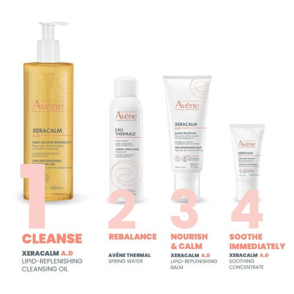 Avène XeraCalm A.D. Lipid-Replenishing Cleansing Oil for Dry, Itchy Skin 400ml — изображение 5
