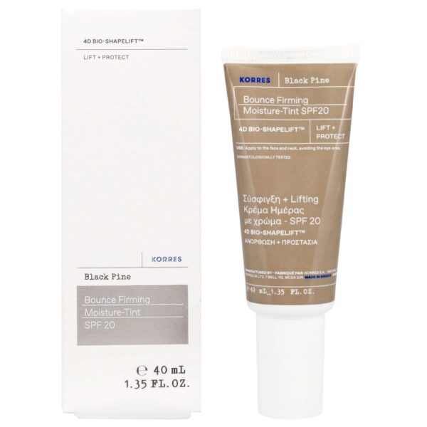 KORRES Black Pine 4D BioShapeLift™ Bounce Firming Tinted Moisturiser SPF20 40ml — изображение 3