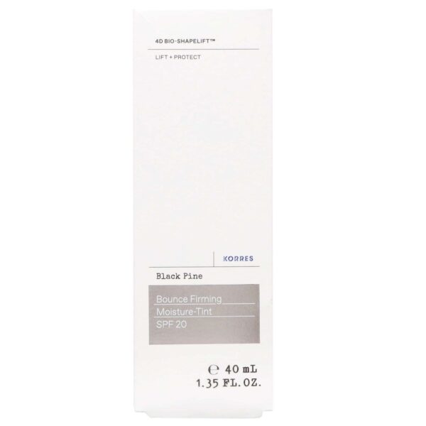 KORRES Black Pine 4D BioShapeLift™ Bounce Firming Tinted Moisturiser SPF20 40ml — изображение 2