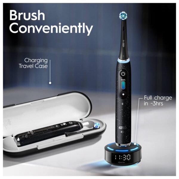 Oral-B iO10 Cosmic Black Electric Toothbrush with Charging Travel Case — изображение 4