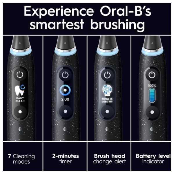 Oral-B iO10 Cosmic Black Electric Toothbrush with Charging Travel Case — изображение 5